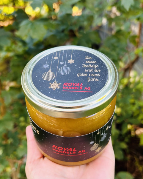 Cremehonig streichfähig 500g Firmenlogo Weihnachtsedition